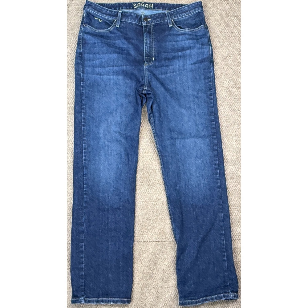Kimes Ranch Sarah Made In USA Women's Embroidered Denim Jeans Size 16/30